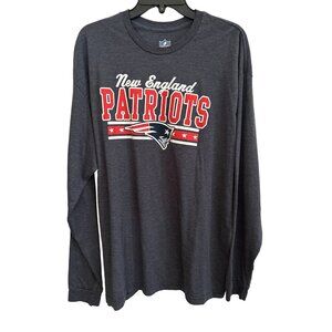 New England Patriots NFL Dark Gray Long Sleeve T-Shirt XL